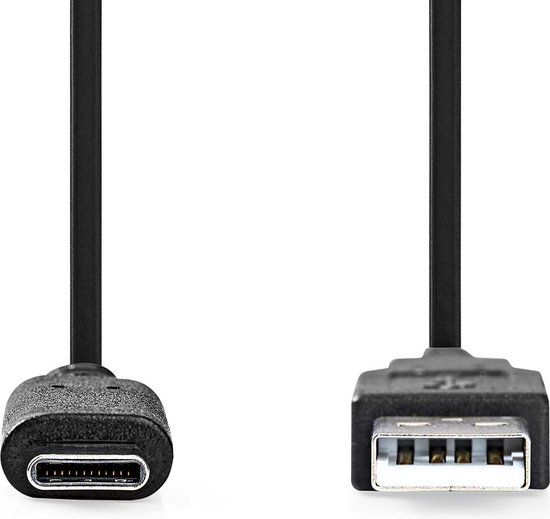 Nedis CCGL61650BK10 USB-kabel USB 3.2 Gen 2 (3.1 Gen 2) 1 m USB A USB C 10 Gbit/s 60 W Zwart