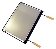 Imex El Zorro Grillplaat, roestvrij staal, 66 x 41 cm, grijs, 71615