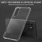 kwmobile telefoonhoesje geschikt voor Samsung Galaxy A57 5G hoesje - Smartphone case met 2x screenprotectors - Mobiele telefoon cover in transparant