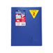 Clairefontaine 981622C Pak met 10 Geniete Schriften Koverbook Donkerblauw - 24x32 cm - 96 Pagina’s Kleine Ruitjes met Kantlijn - Wit Papier 90 g - Omslag Polypro