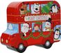 Decoris boîte de rangement Noël bus rouge 19x15,5x7cm décoration de Noël.