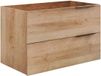 Vente-unique Meuble vasque suspendu - Clair naturel - 80 cm - NISAYA