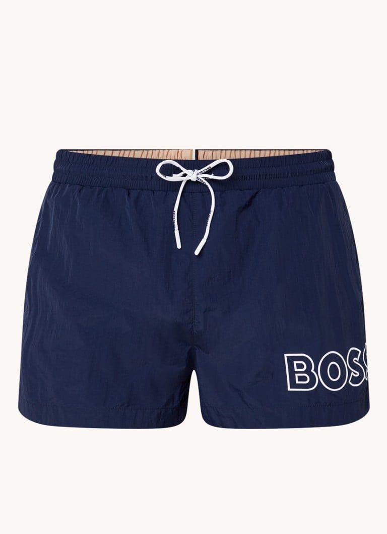 HUGO BOSS Mooneye zwemshorts met logoprint