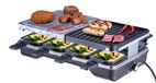 Elta RCS-1200 Raclette 8 poêlons, fonction grill noir