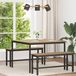 Maison Exclusive Table exclusive - Dimensions : 110 x 110 x 75 cm - Matériau : bois composite - Finition : chêne artisanal