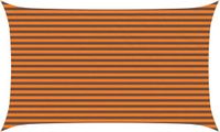 vidaXL Zonneschaduw Oranje en Bruin 3 x 5 m 100% Polyester Oxford