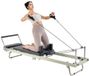 Shenzhen Haorui Industrial Technology Co., Ltd. Pilates Reformer - Lit de Pilates - Pliable - Pour usage domestique - Double résistance : ressort et cordon - Capacité de charge jusqu'à 181,4 kg - Pour débutants et avancés