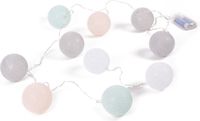 Benson LED Lichtsnoer - 10 LED Lampen - Cotton Ball - 1.52 meter - 2 x AA Batterij