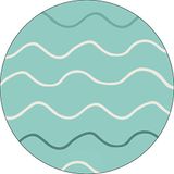 Bonateks Ronde digitaal bedrukte muismat, antislip onderkant, voor kantoor en thuis, diameter: 22 cm