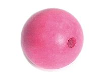 Houten bal roze diameter 15 mm. 300 stuks. ca.