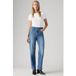 Levi's Ribcage Straight Ankle Jeans Dames Blauw