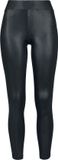 Urban Classics Imitation Leather Dames Legging - zwart - L