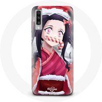 Maniacase Hoesje voor Samsung Galaxy A70 Anime Demon Slayer Kamado Nezuko Eerste Kerstdag 2023