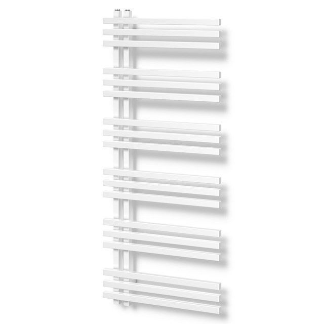Maxaro Aluminium Handdoekradiator Kepler Glanzend Wit 1001 Watt 55x129,6cm Verticaal