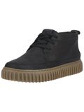Clarks Premium Bottes Torhill LacehiChukka pour homme, cuir noir, 43 EU