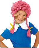 Folat Party Products Piet Vlechtjes Roze Pruik