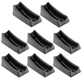 cyclingcolors 8 x kuipglijders voor cantilever meubelpoten, klemschalengdoppen, stoelpootdoppen, meubelglijders, ronde buizen, stoel, rond, kunststof, 25 mm