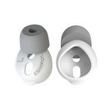 Comply 44-44003-00 Embouts d'écouteurs pour AirPods 1ère et 2ème génération, Grand, Mousse, Blanc