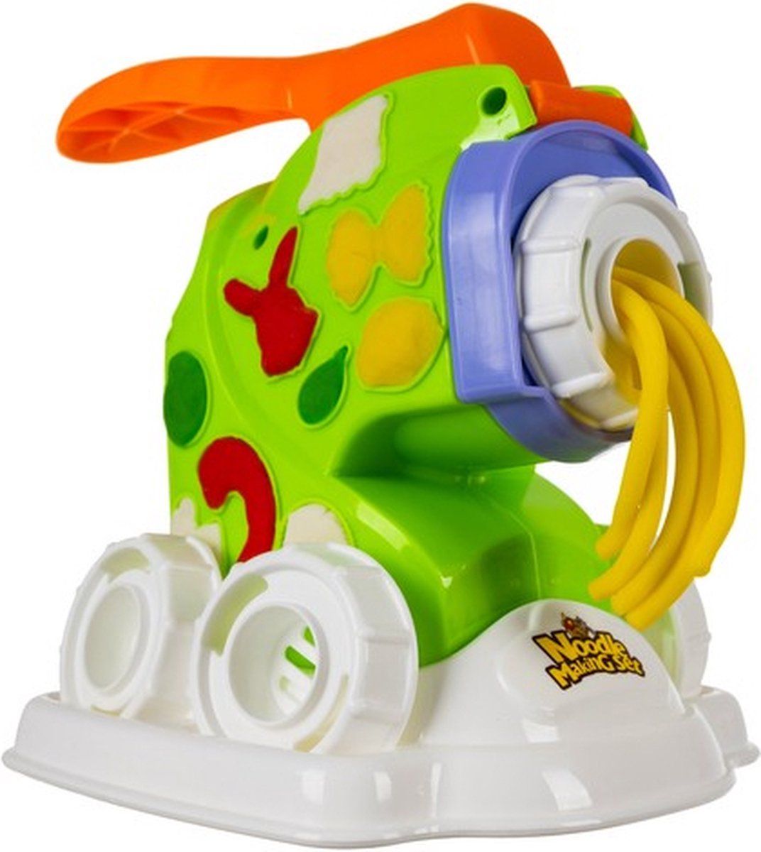 Kruzzel Klei Set Noodle Maken - Colour Clay DIY Noodle Maker Set Met 4 Kleuren Klei - Inclusief Pastamachine - STEM Speelgoed