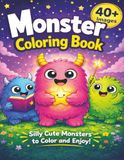 Cute Monsters Coloring Book for Kids