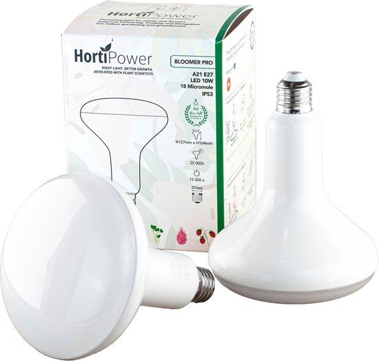 HortiPower Bloomer PRO Kweeklamp – DR/W/FR - 400-780nm - 1 stuk - 10W - E27 - LED