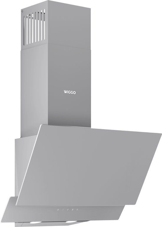Wiggo WE-E523G(G) - 50 cm - Schuine Afzuigkap - Grijs - LED - Touch Control