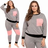sarcia.eu PIGEON Katoenen, tweedelige pyjama voor dames, huispakket in een geschenkdoos