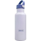 Nerthus FIH 1413 dubbelwandige thermosfles 500 ml schroefdop blauw