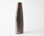 Vase conique en aluminium Mokka Bronze moulé