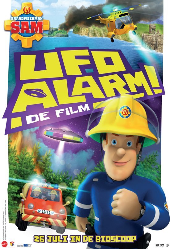 1 Dvd Amaray Brandweerman Sam - De Film: UFO Alarm dvd