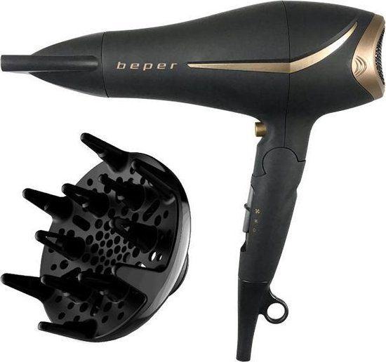 Beper 40.404 Föhn - 2200W - Zwart/Goud