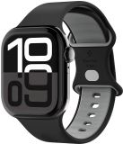 Spigen Nano Pop - Bandje Geschikt voor Apple Watch 1-10/SE - 42/41/40/38MM - Zwart