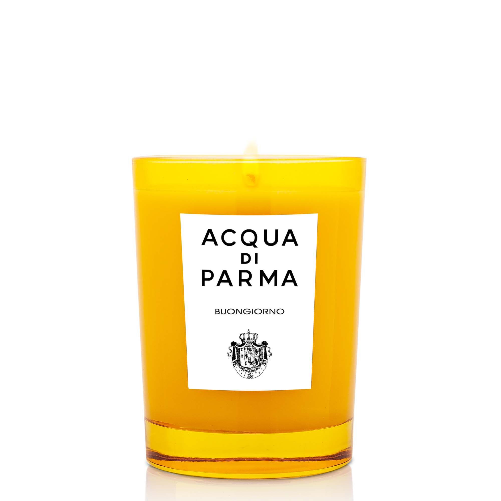 Acqua di Parma Buongiorno Geurkaars - Cederhout, Jasmijn, Lavendel, Citroen, Munt, Muskus, Rozemarijn - Geel - 200g