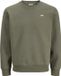 JJ REBEL JUNIOR JACK&JONES Jongens Sweater JREBREBEL LOGO SWEAT CREW NECK NOOS JNR - Groen - Maat 152