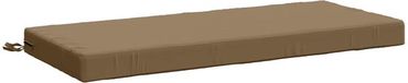 vidaXL Coussin de banc SOEST 100% Polyester Taupe 120 x 50 x 8 cm