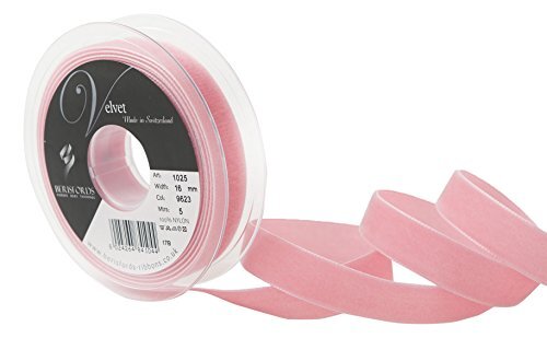 Berisfords Fluwelen band, Dusty Rose, 10,2 x 2,1 x 10,2 cm