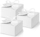 PartyDeco cadeaudoosje Wolkje - Bruiloft bedankje - 40 stuks met lintje - wit - 8 x 5 cm