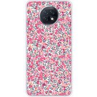 Liberty Wiltshire Rose Bedrukt Siliconen Hoesje Compatibel met Xiaomi Redmi Note 9T 5G
