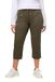 Ulla Popken Dames Hose Mony, Wadenlang, Zipptaschen, Stretch Broek, zwart, 40W / 32L