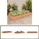 vidaXL Verhoogde Plantenbak - 240x120x25 cm - Vurenhout - Bruin