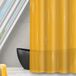 MSV Douchegordijn, polyester, Romana, 180 x 180 cm, saffraan, transparant