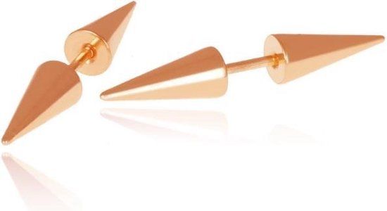 Mendes Lookinggoodtoday Titanium Stud oorbellen Spikes Rose
