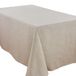 SARO LIFESTYLE Toscana tafelkleed met holle zoom, polyester en linnen, 228,6 x 396,2 cm, naturel