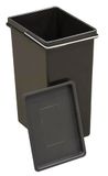 ARREGUI CBZ00682T Vervangende Kunststof Binnenemmer met Deksel voor Afval- en Recyclebak | 11 L | Ideaal voor GFT-afval | Compatibel met Basic, Top, Round, Ecoclas en Ecoclas Plus | Zwart