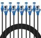Cat 8 câble Ethernet 0.25 m Set de 10