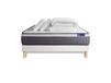Actisom Sommier kit matelas hybride 160x200 blanc oreiller couette