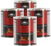 Fancy Flames Esschert Design Bv Fancy Flames Vuurgel/brandgel - 4x - 500 ml - gelhaarden/vuurpotten - binnen en buiten