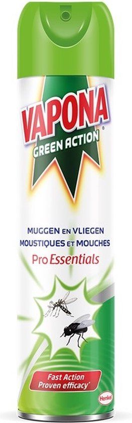 Vapona Green Action - Muggen en vliegen spray - 400 ml