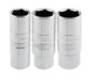 Draper 16784 1/2" vierkante aandrijving bougie socket 3-delige set, blauw