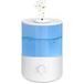 Romon Luchtbevochtiger, 2,5 l, wit, tot 28 uur, diffuser voor etherische oliën, luchtbevochtiger voor aromatherapie, automatische uitschakeling, topvulling, mondstuk 360 graden voor planten in de